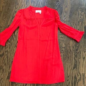 NWOT Ba&sh Vibrant Red Long Sleeve Dress